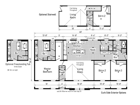 Deercreek Allure 28603A| 3 bedroom, 2 bathroom, 1600 sqft home. Built by Cavco - Shippenville in Shippenville, PA