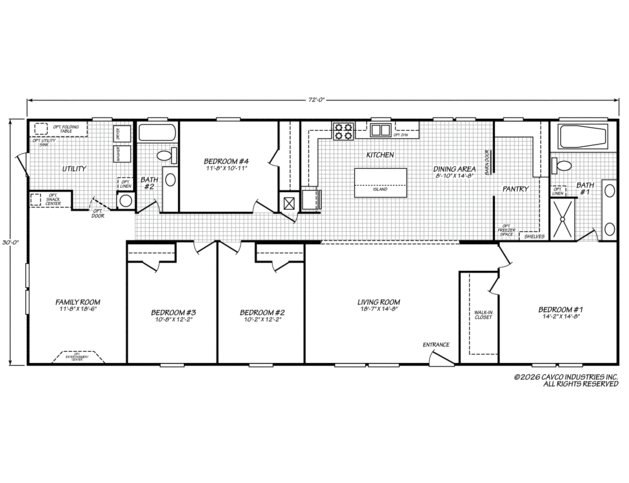 Answer House 30724A | 4 bedroom, 2 bathroom, 2160 sqft home. Built by Cavco - Fort Worth in Fort Worth, TX.