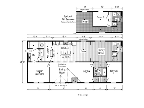 Edge 28603A | 3 bedroom, 2 bathroom, 1600 sqft home | Built by Cavco - Dorchester in Dorchester, WI.