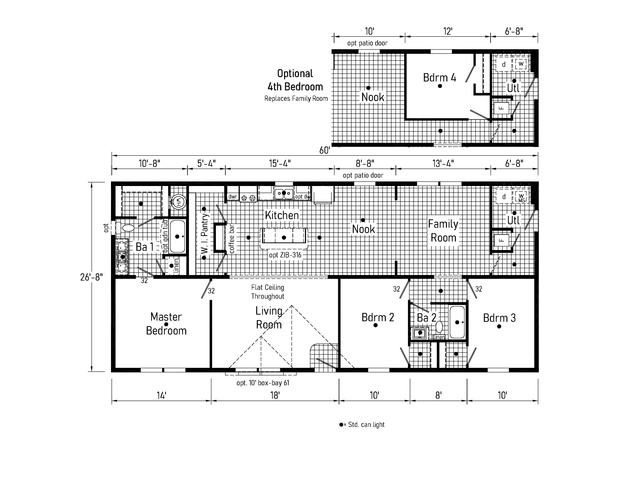 Edge 28603A | 3 bedroom, 2 bathroom, 1600 sqft home | Built by Cavco - Dorchester in Dorchester, WI.