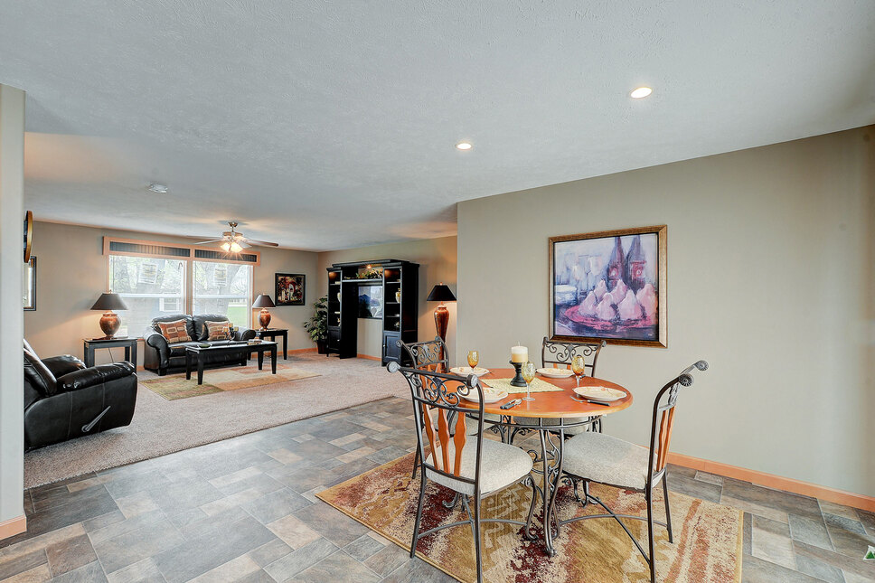 Lots of living space and warm tones in this Danbury by Friendship Homes