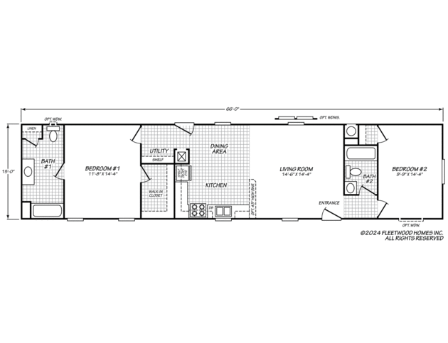 Canyon Lake 15662C Manufactured Home from Fleetwood Homes, a Cavco Company