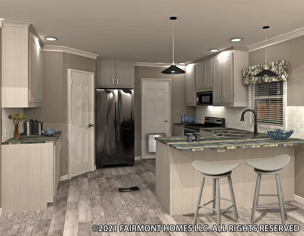 The Ford | 3 bedroom, 2 bathroom, 1404 sqft home. Built by Cavco - Nappanee in Nappanee, IN.