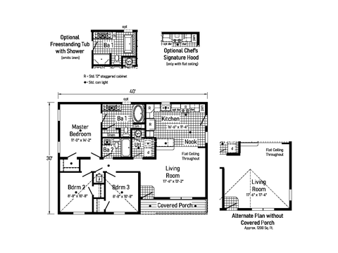 Elmwood | 3 bedroom, 2 bathroom, 1200 sqft home | Built by Cavco - Goshen in Goshen, IN.