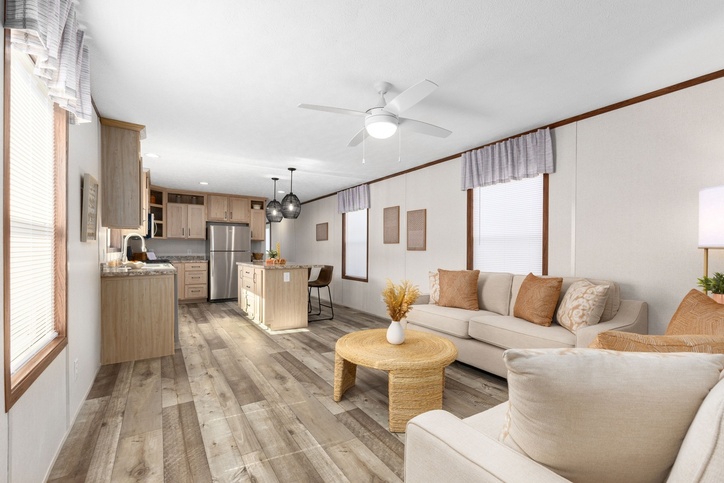 Elite 2 14682C | 2 bedroom, 2 bathroom, 907 sqft home. Built by Cavco - Clarion in Shippenville, PA.