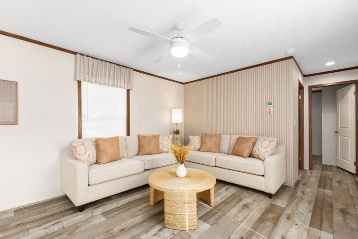 Elite 2 14682C | 2 bedroom, 2 bathroom, 907 sqft home. Built by Cavco - Clarion in Shippenville, PA.