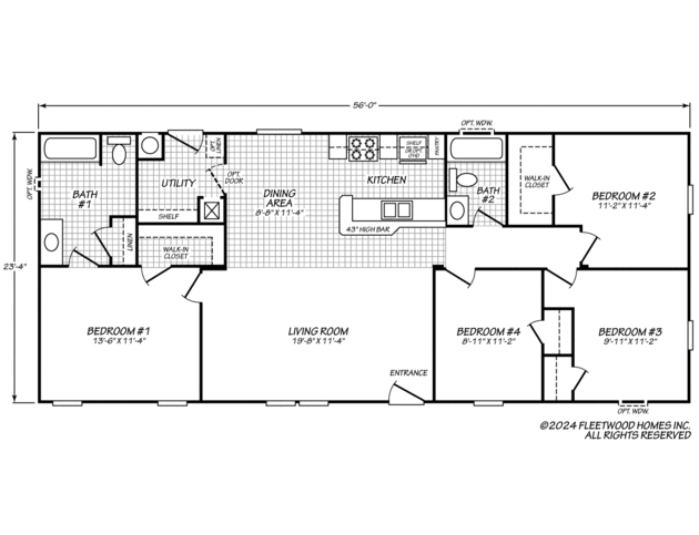 Canyon Lake 24564A Manufactured Home from Fleetwood Homes, a Cavco Company