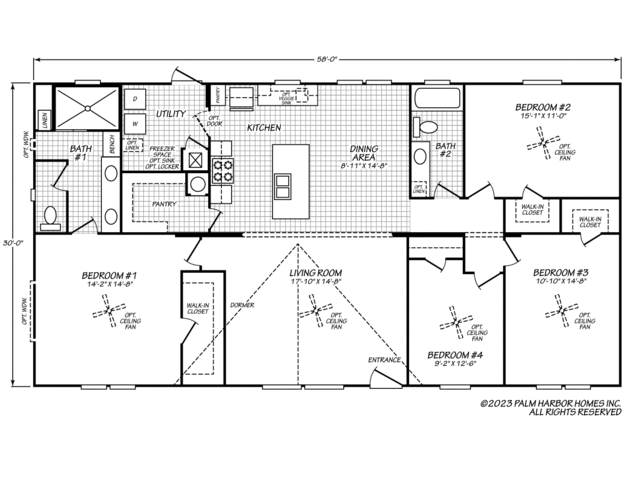 Sheridan 58 30584S Manufactured Home from Palm Harbor Homes, Caddo ...