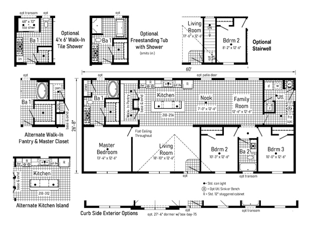 Kendal | 3 bedroom, 2 bathroom, 1600 sqft home | Built by Cavco - Goshen in Goshen, IN.