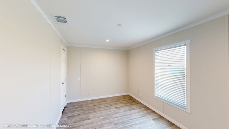 Overlook 16763B | 3 bedroom, 2 bathroom, 1140 sqft home. Built by Cavco - Lancaster in Lancaster, TX.