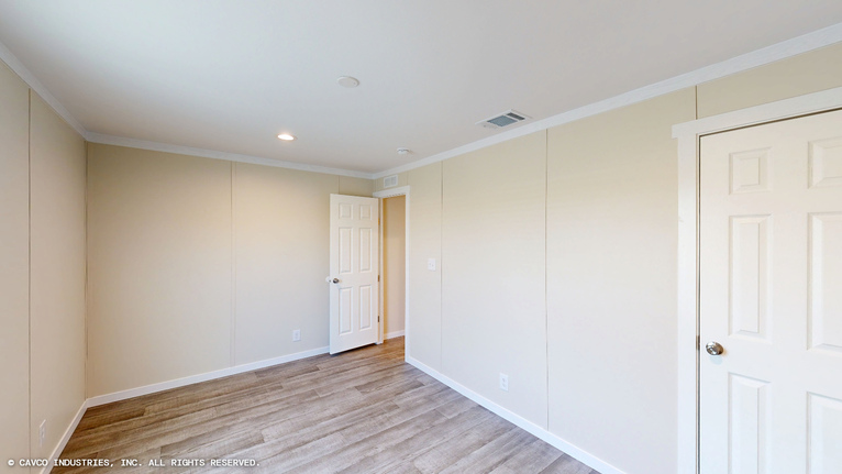 Overlook 16763B | 3 bedroom, 2 bathroom, 1140 sqft home. Built by Cavco - Lancaster in Lancaster, TX.