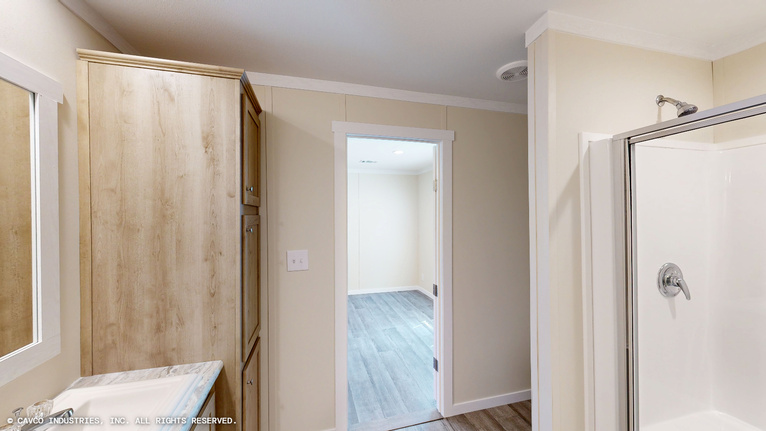 Overlook 16763B | 3 bedroom, 2 bathroom, 1140 sqft home. Built by Cavco - Lancaster in Lancaster, TX.