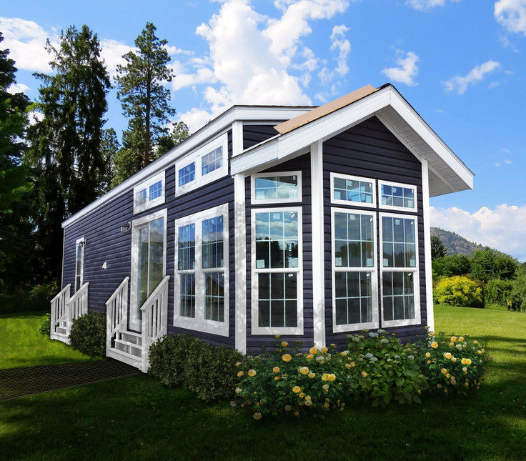 Fairmont's charming Country Manor Park Model 148038 home has plenty of curb appeal