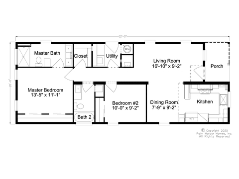 Keidyn 20522A | 2 bedroom, 2 bathroom, 1040 sqft home. Built by Cavco - Plant City in Plant City, FL