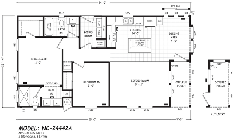 Pinnacle 24442A Manufactured Home from Cavco West, a Cavco Company