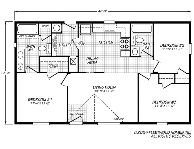 Juniper 24403R Manufactured Home from Fleetwood Homes, a Cavco Company