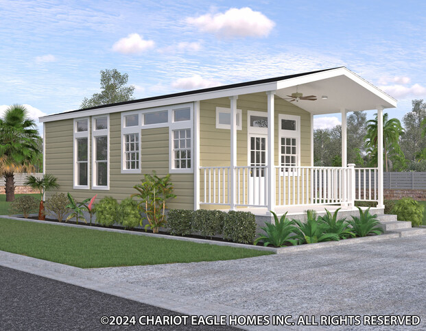 Eagle 15341B | 1 bedroom, 1 bathroom, 394 sqft home | Built by Chariot Eagle in Ocala, FL.