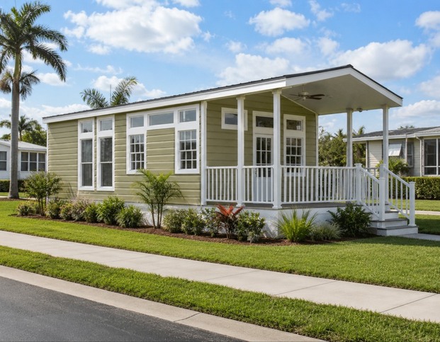 Eagle 15341B | 1 bedroom, 1 bathroom, 394 sqft home | Built by Chariot Eagle in Ocala, FL.