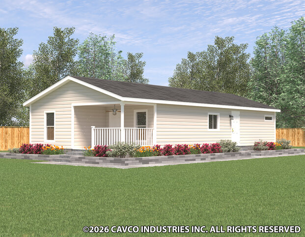 Craft Select 24522A | 2 bedroom, 2 bathroom, 1248 sqft home. Built by Cavco - Plant City in Plant City, FL.