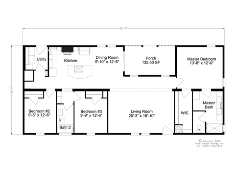 Ashley 28603A | 3 bedroom, 2 bathroom, 1600 sqft home. Built by Cavco - Plant City in Plant City, FL