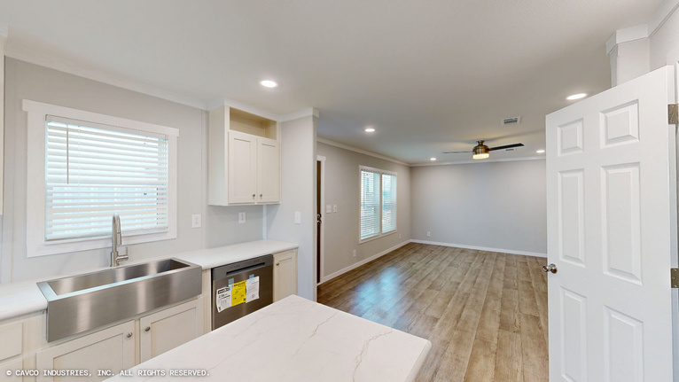Everest 28564A | 3 bedroom, 2 bathroom, 1492 sqft home | Built by Cavco - Lancaster in Lancaster, TX.
