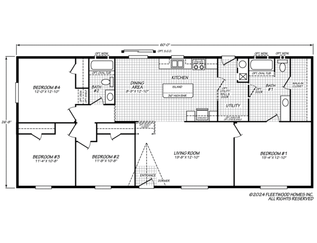 Eagle 28604S Manufactured Home from Fleetwood Homes, a Cavco Company