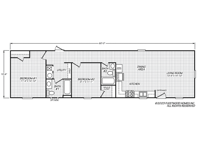 Deuce 16602D Manufactured Home from Fleetwood Homes, a Cavco Company