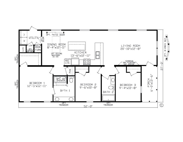 The Goddard 24027 Manufactured Home from Fairmont Homes, a Cavco Company