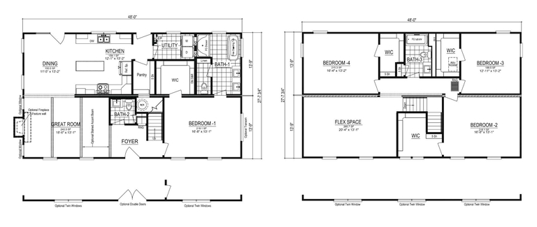 Tradition | 4 bedroom, 2.5 bathroom, 2688 sqft home | Built by Cavco - Martinsville in Martinsville, VA.