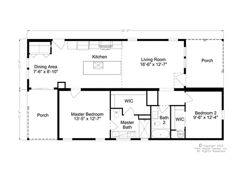 Kinsley 28522F | 2 bedroom, 2 bathroom, 1387 sqft home. Built by Cavco - Plant City in Plant City, FL