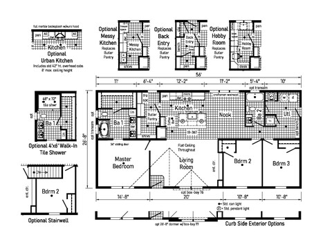 Elite 7 28563H| 3 bedroom, 2 bathroom, 1493 sqft home. Built by Cavco - Clarion in Shippenville, PA.