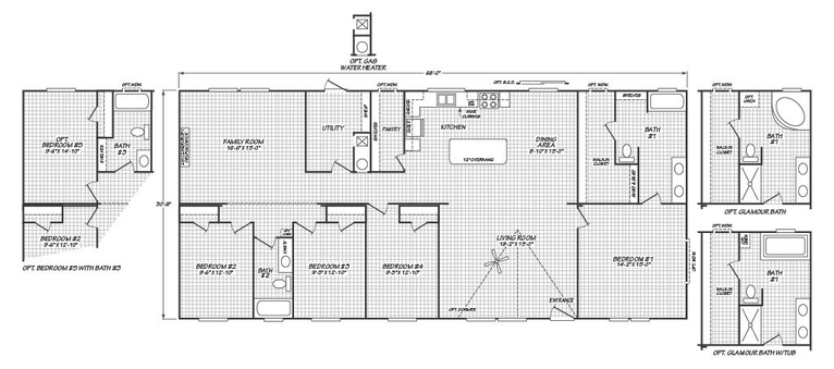 Valu Maxx Premier 32684E | 4 bedroom, 2 bathroom, 2085 sqft home | Built by Cavco - Seguin in Seguin, TX.