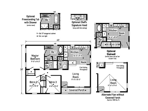Elmwood | 3 bedroom, 2 bathroom, 1200 sqft home | Built by Cavco - Goshen in Goshen, IN.