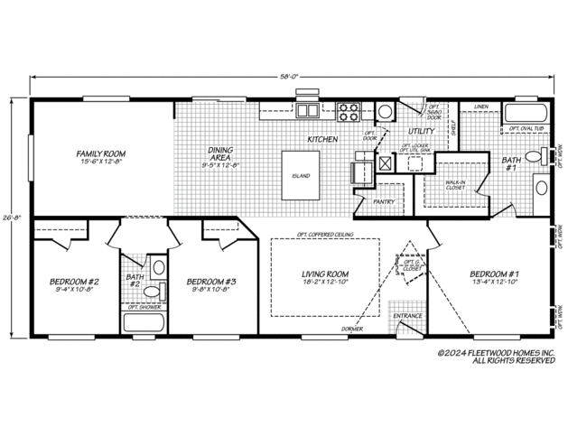 Evergreen 28583F Manufactured Home from Fleetwood Homes, a Cavco Company