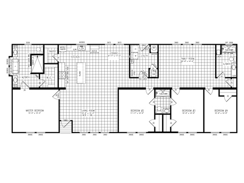 Homeland 32764T | 4 bedroom, 3 bathroom, 2077 sqft home. Built by Cavco - Lake Arlington in Fort Worth, TX.