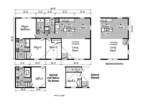 Eastland Concepts 28483A| 3 bedroom, 2 bathroom, 1280 sqft home. Built by Cavco - Shippenville in Shippenville, PA.