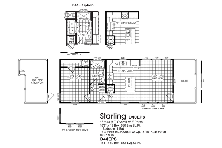 Starling D44EP8 Smart Cottage Series Odessa TX