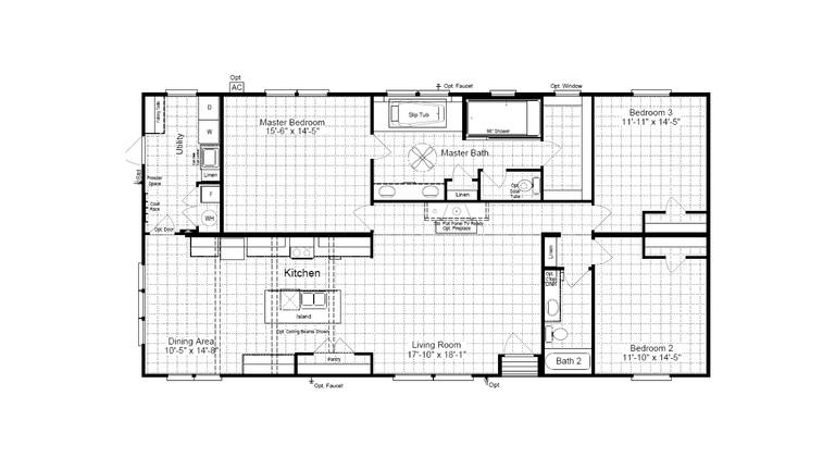 Palladium 30603D Manufactured Home from Palm Harbor Homes, a Cavco Company