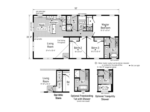 Timberwood | 3 bedroom, 2 bathroom, 1387 sqft home | Built by Cavco - Goshen in Goshen, IN.