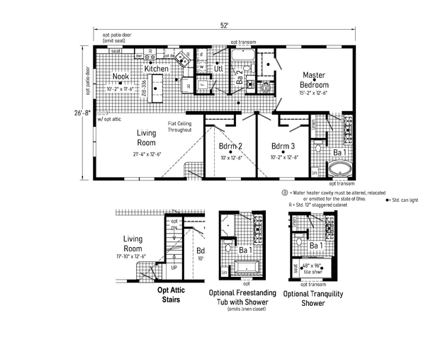 Timberwood | 3 bedroom, 2 bathroom, 1387 sqft home | Built by Cavco - Goshen in Goshen, IN.