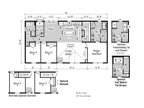 Elite 4 28523E | 3 bedroom, 2 bathroom, 1387 sqft home. Built by Cavco - Clarion in Shippenville, PA.