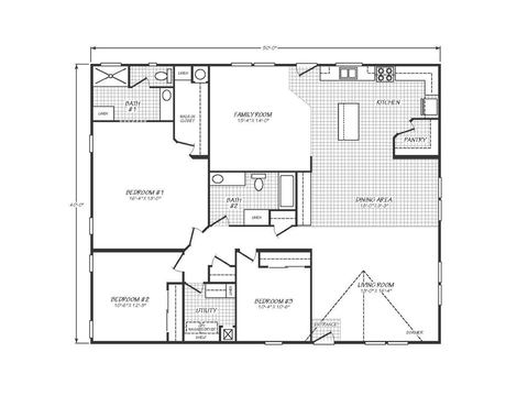 Solaris 40503A | 3 bedroom, 2 bathroom, 2000 sqft home | Built by Cavco - Goodyear in Goodyear, AZ.