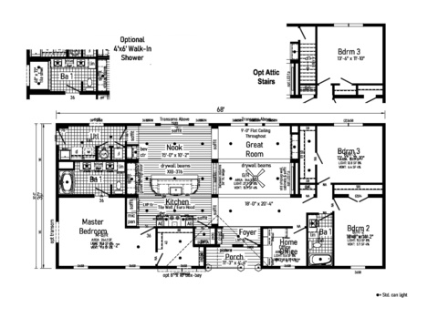 Max Premier 3 32683C | 3 bedroom, 2 bathroom, 1988 sqft home | Built by Cavco - Crouse in Crouse, NC.