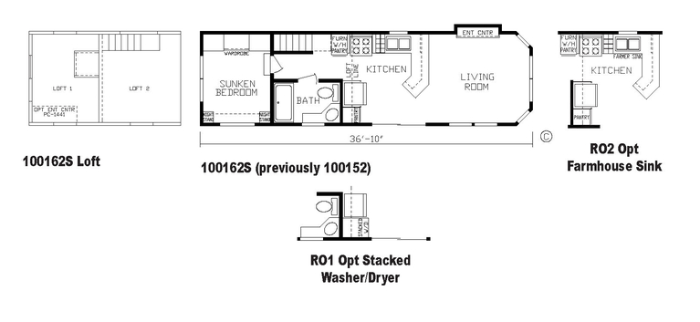 Country Manor 100162S | 1 bedroom, 1 bathroom, 387 sqft home. Built by Cavco - Nappanee in Nappanee, IN.