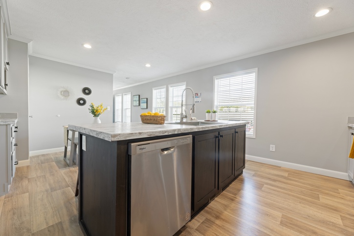 The Cumberland Duplex | First HUD Approved Nationally Available Duplex | Side A: 2 bedroom, 1 bathroom, 1050 sqft | Side B: 2 bedroom, 1 bathroom, 1050 sqft. Double porch