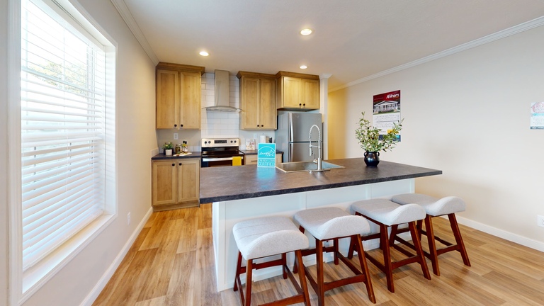 The Cumberland Duplex | First HUD Approved Nationally Available Duplex | Side A: 2 bedroom, 1 bathroom, 1050 sqft | Side B: 2 bedroom, 1 bathroom, 1050 sqft. Double porch
