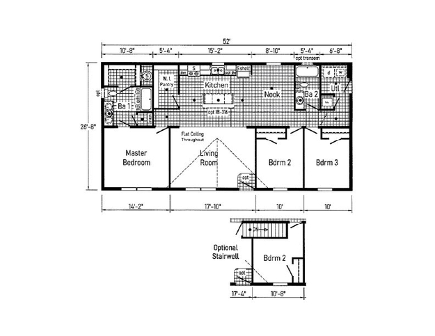 Super Bee 28523F | 3 bedroom, 2 bathroom, 1387 sqft home. Built by Cavco - Clarion in Shippenville, PA.