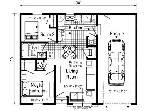 Multi Family Pod 32382A | 2 bedroom, 1 bathroom, 1140 sqft home | Built by Cavco - Goshen in Goshen, IN.