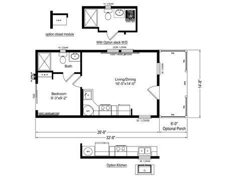 ADU Cottage | 1 bedroom, 1 bathroom, 391 sqft home | Built by Cavco - Millersburg in Millersburg, OR.
