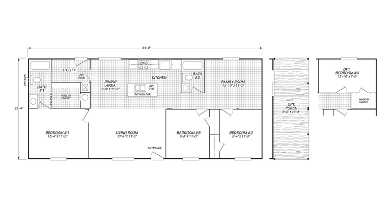 Gem 24543P | 3 bedroom, 2 bathroom, 1260 sqft home. Built by Cavco - Nampa in Nampa, ID.